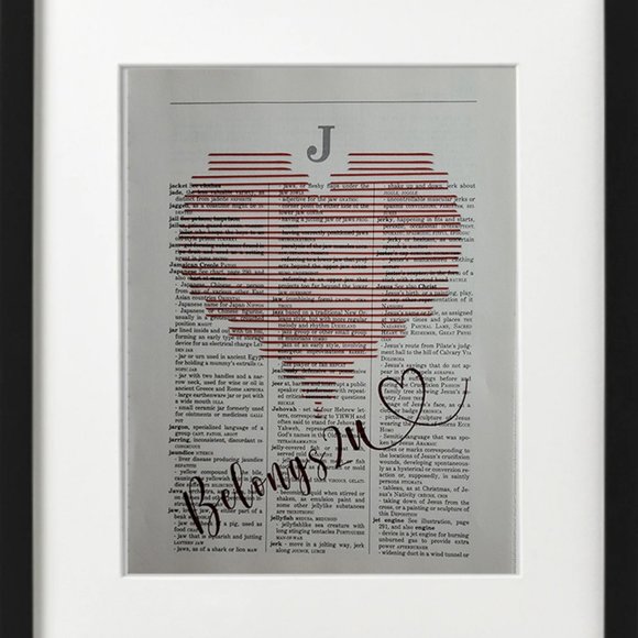 Beelongs 2 You - Dictionary PRINT Art Wall Decor Hanging Poster Home - Picture 1 of 3